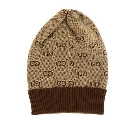 cappello gucci lana beige